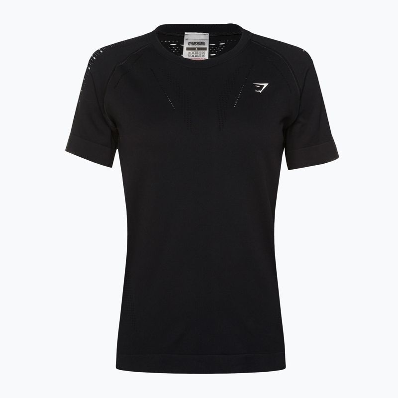 Damen Trainings-T-Shirt Gymshark Energy Seamless schwarz 5