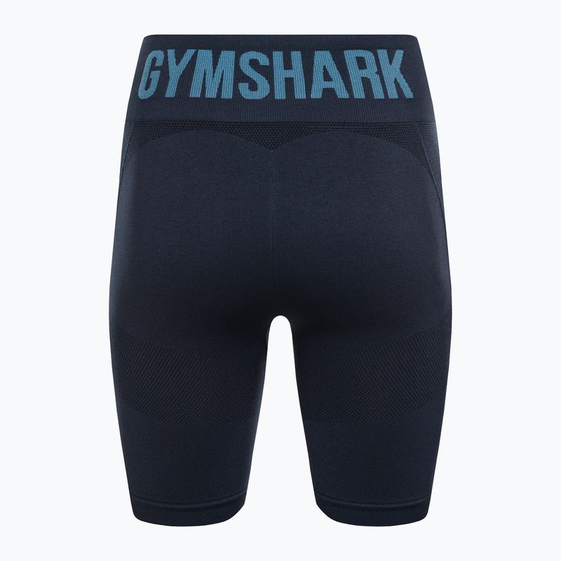 Damen Trainingsshorts Gymshark Flex Cycling navy blau 7