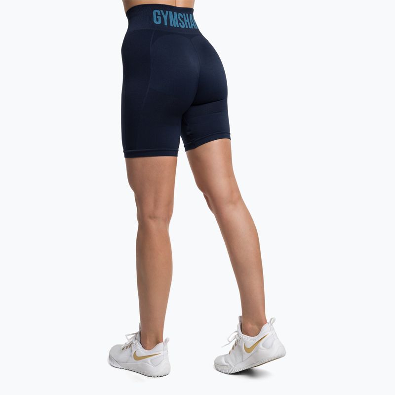 Damen Trainingsshorts Gymshark Flex Cycling navy blau 3