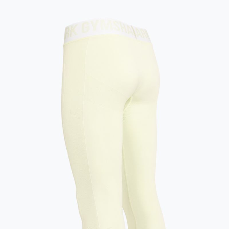 Damen Trainingsleggings Gymshark Flex Low Rise grün / meliert