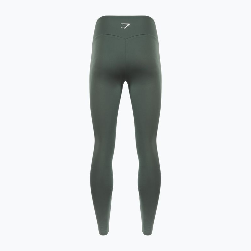Trainingsleggings Damen Gymshark Training Full Length obsidian / green 2