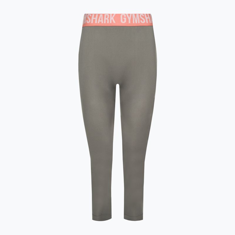 Damen-Workout-Leggings Gymshark Fit Cropped rauchgrau 5