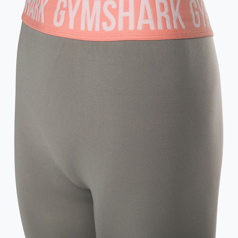 Damen-Workout-Leggings Gymshark Fit Cropped rauchgrau 7