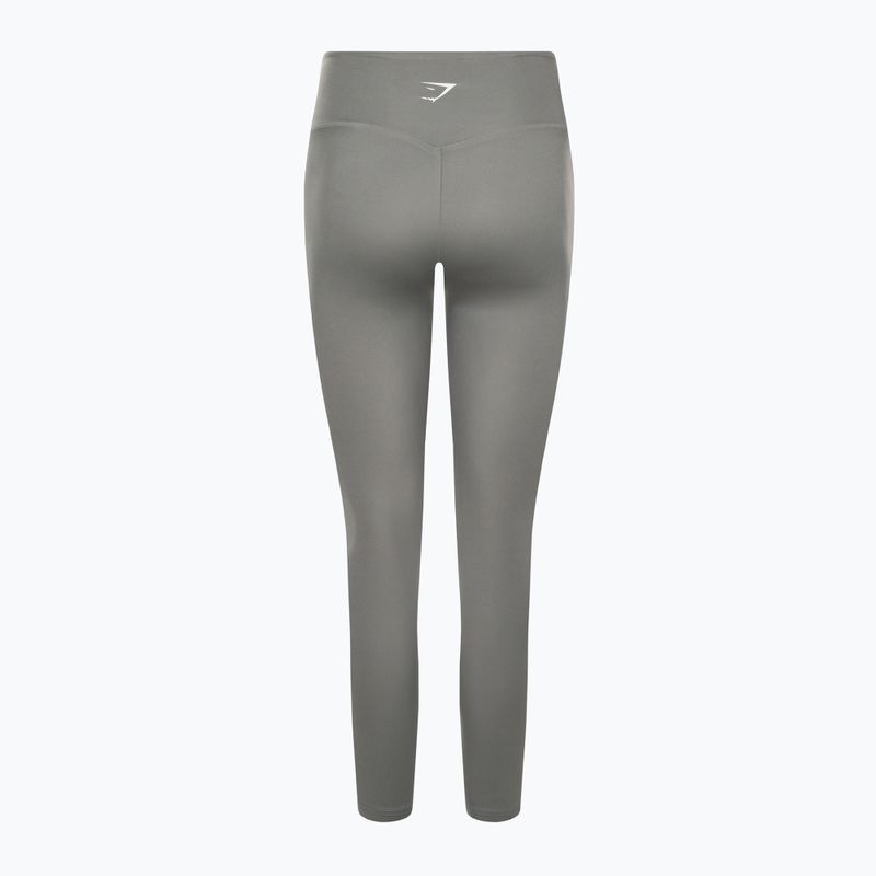 Damen Gymshark Training Full Lenght Leggings rauchgrau 6