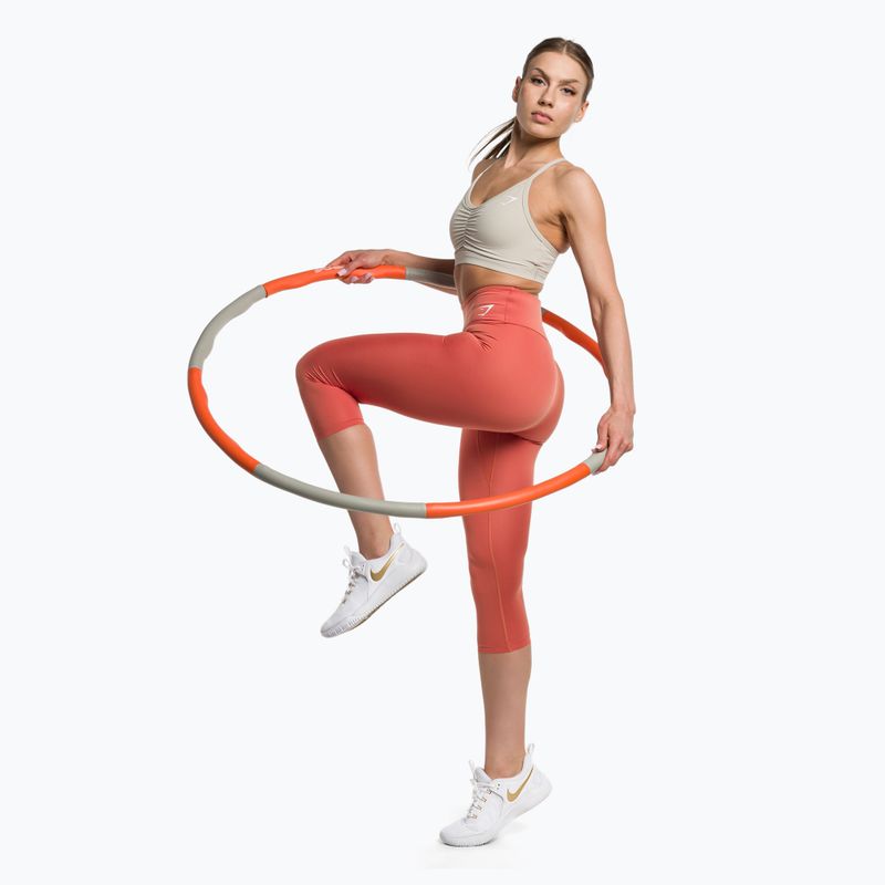 Damen Gymshark Training Leggings 7/8 Erde orange 2