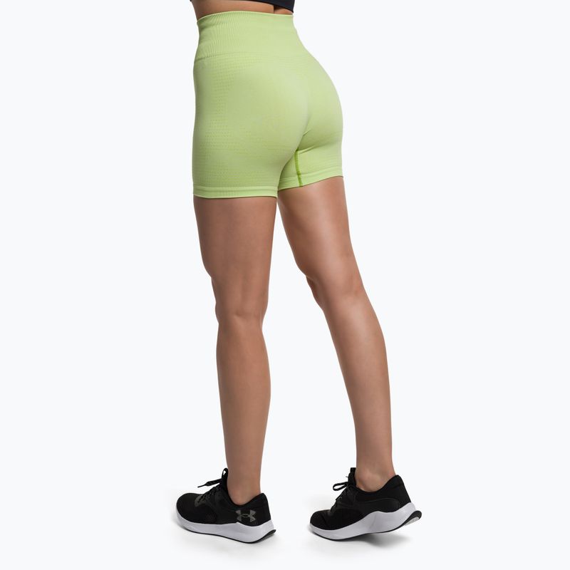 Gymshark Vital Seamless Trainingsshorts für Frauen neongelb 3