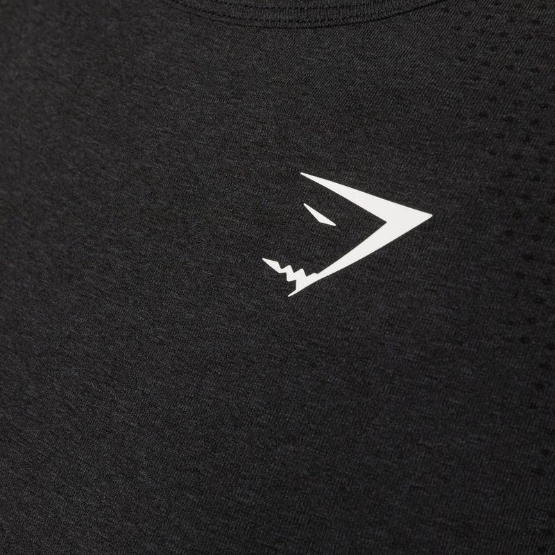 Damen Trainings-T-Shirt Gymshark Vital Seamless schwarz/mergel 7
