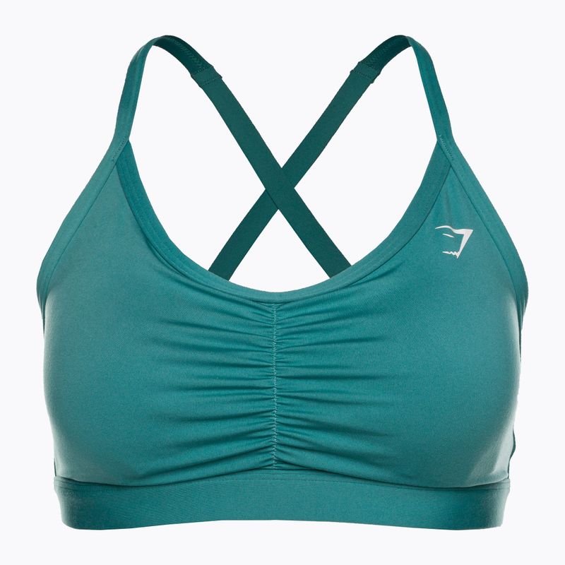 Gymshark Ruched Training Sport fauna teal Fitness-BH