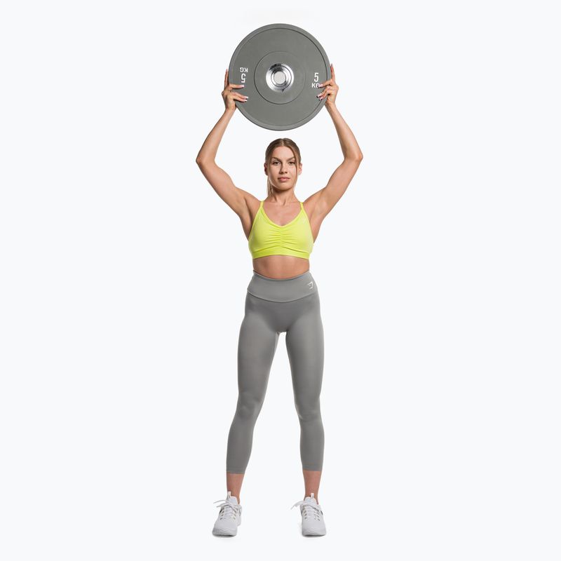 Gymshark Ruched Training Sport glitch gelb Fitness-BH 2