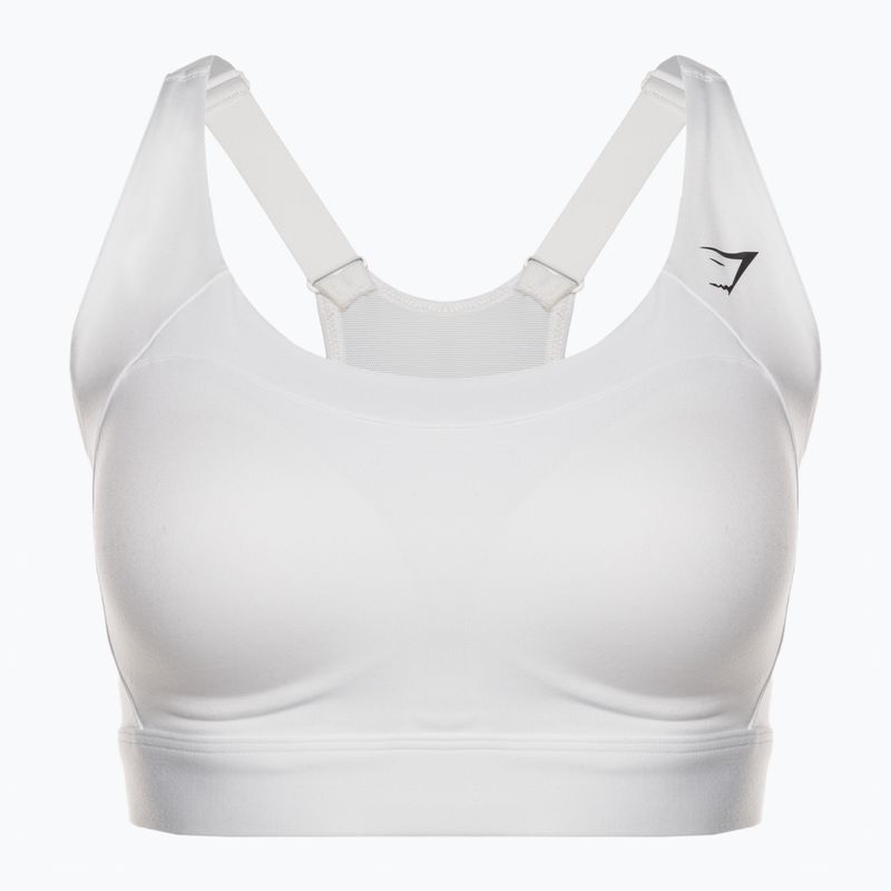 Gymshark Racer Rücken Training Sport Fitness-BH weiß