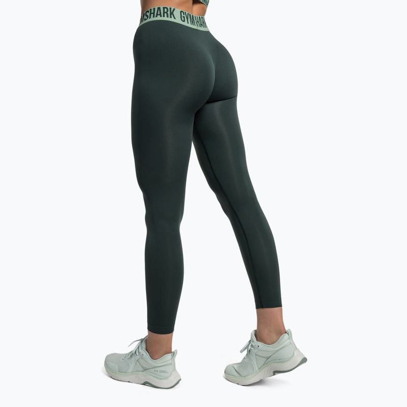 Damen Trainingsleggings Gymshark Fit obsidiangrün 3