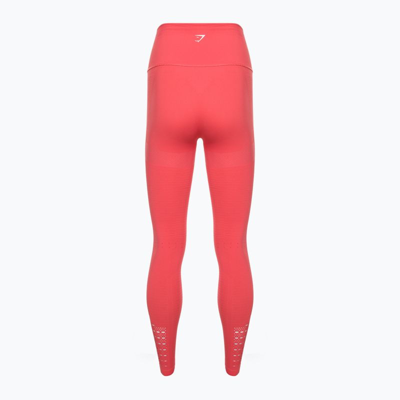 Damen Trainingsleggings Gymshark Energy Seamless polka rosa/weiß 6