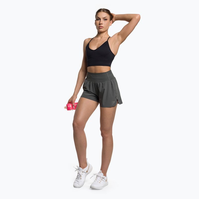 Gymshark Speed Damen Trainingsshorts dunkel/grau 2