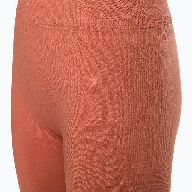 Damen Trainingsleggings Gymshark Studio Erde orange 7