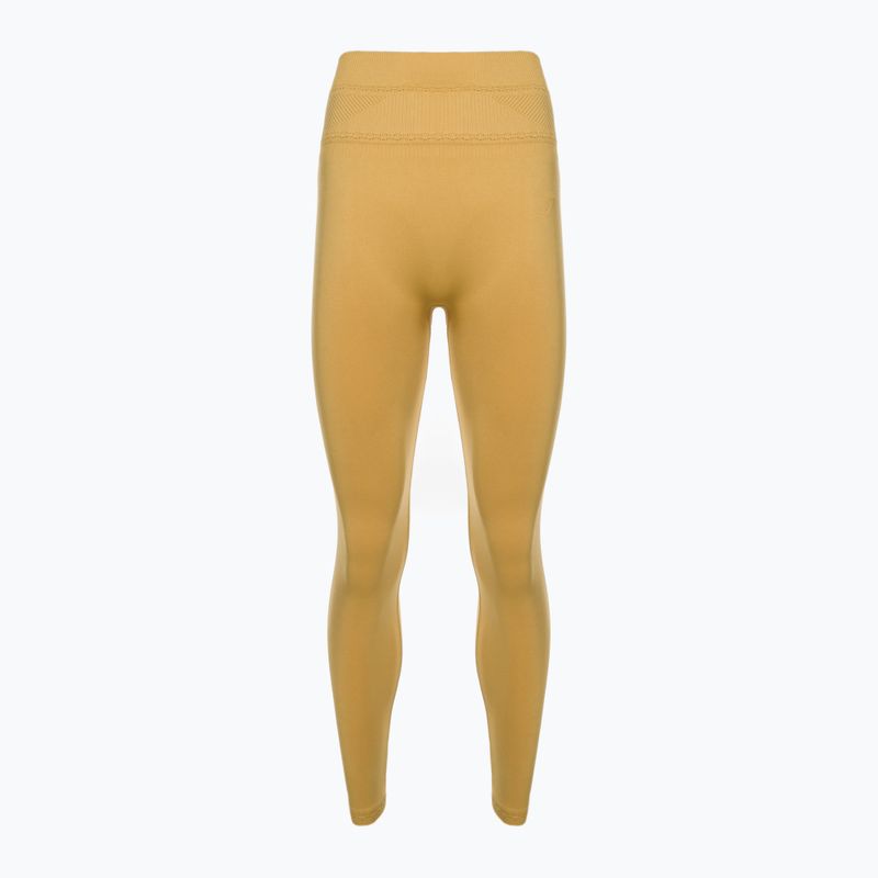 Damen Trainingsleggings Gymshark Studio indisch gelb 6