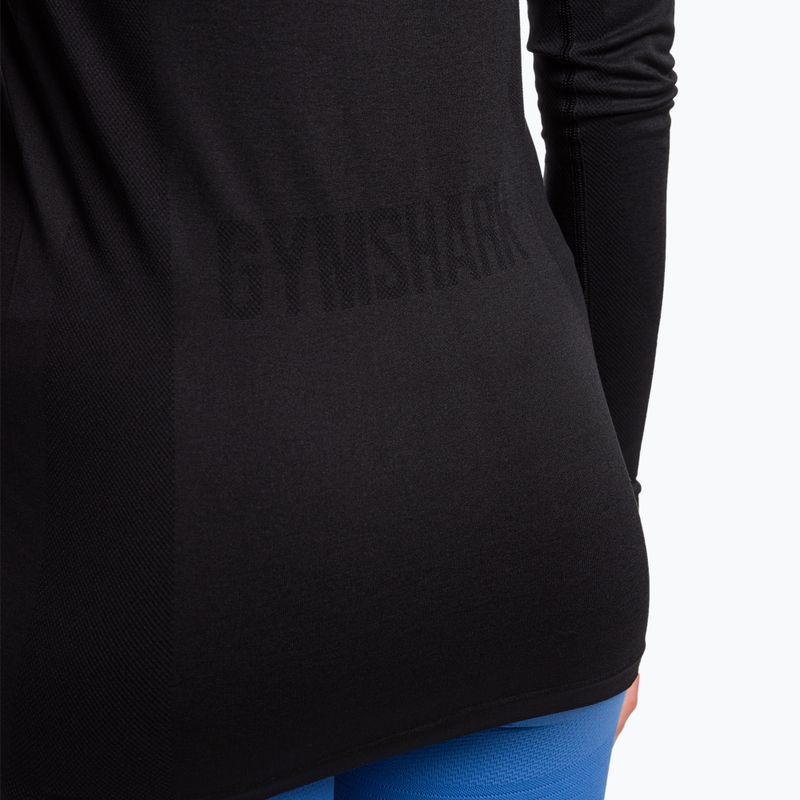 Damen Training Langarm Gymshark Flex Top schwarz 5