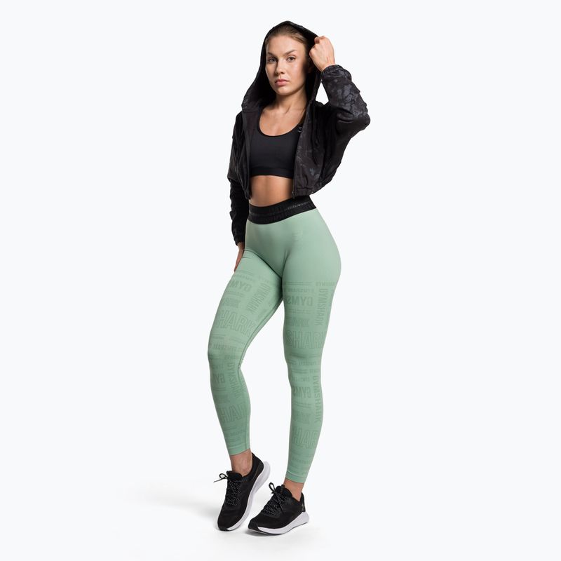 Damen Trainingssweatshirt Gymshark KK Twins Zip Up Crop schwarz/blau 2