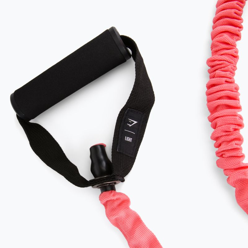 Gymshark Whitney V3 Light Resistance Übungsexpander rot/schwarz 2