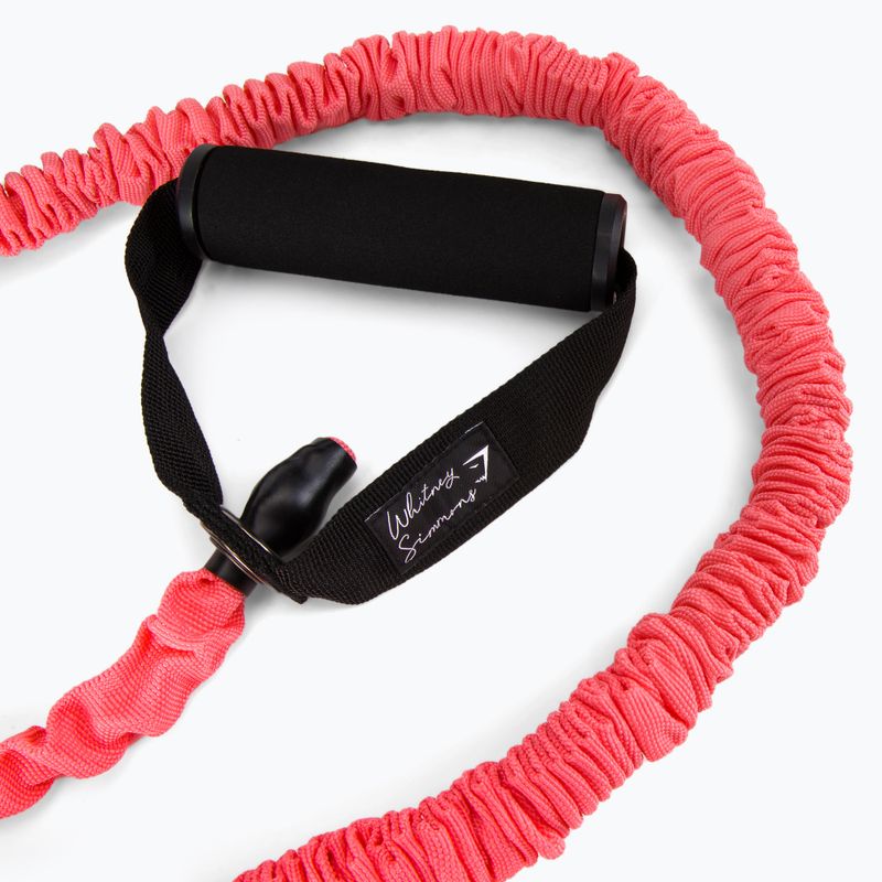Gymshark Whitney V3 Light Resistance Übungsexpander rot/schwarz 3