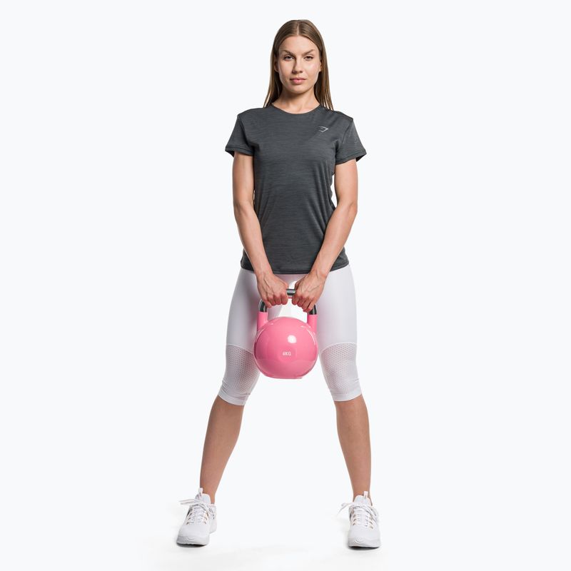 Damen Gymshark Running Top SS dunkel/grau Trainings-T-Shirt 2