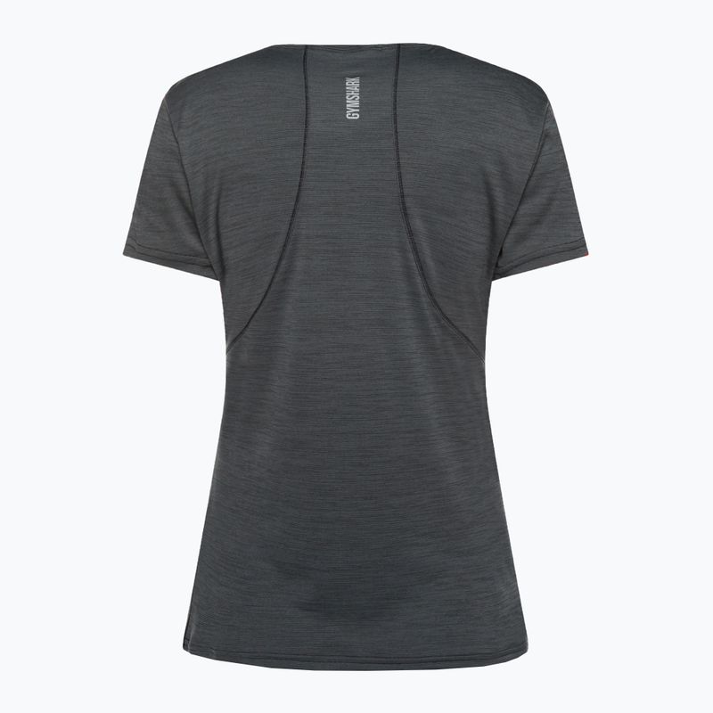 Damen Gymshark Running Top SS dunkel/grau Trainings-T-Shirt 6