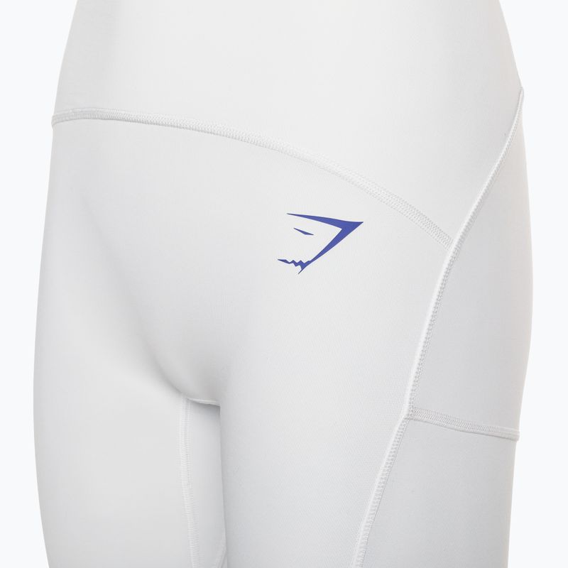 Damen Trainingsleggings Gymshark Pulse weiß/blau