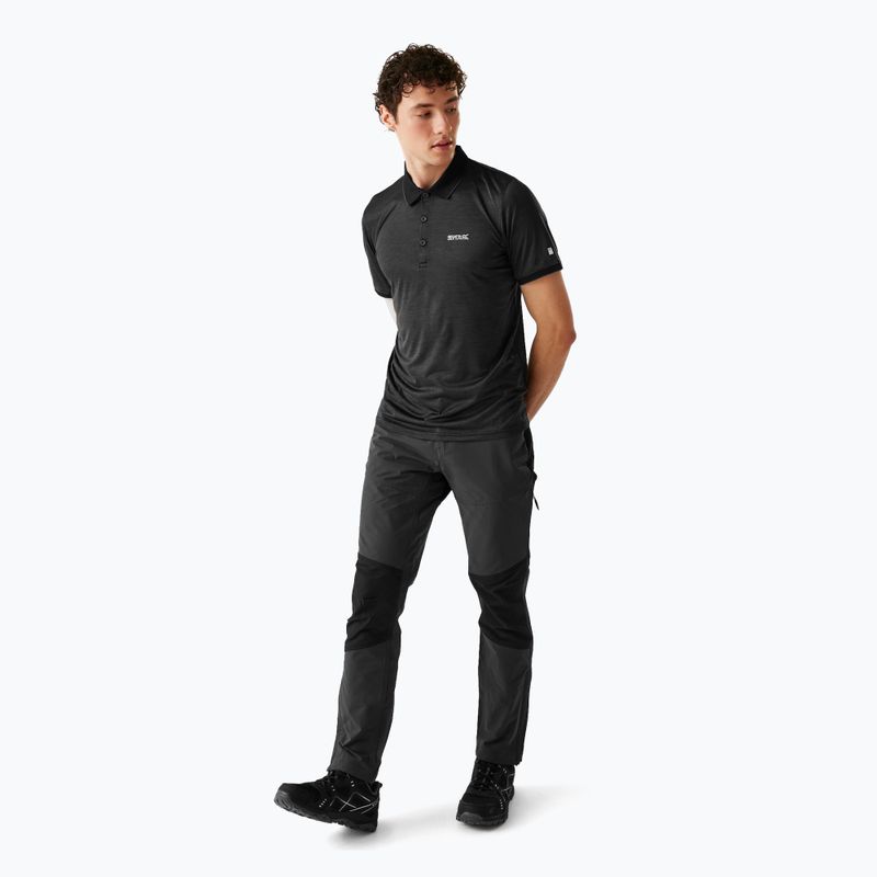 Trekking-Shirt Herren REGATTA Polo Remex II black 2