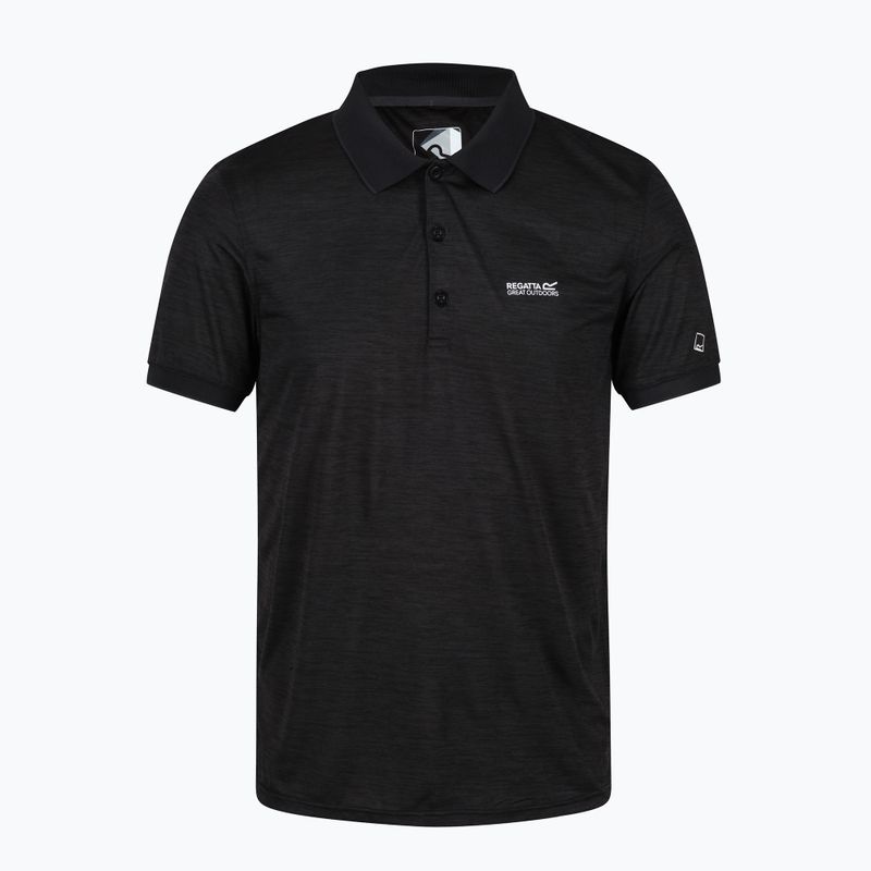 Trekking-Shirt Herren REGATTA Polo Remex II black 5
