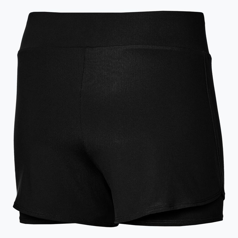 Damen Tennisshorts Mizuno Flex Short schwarz 2