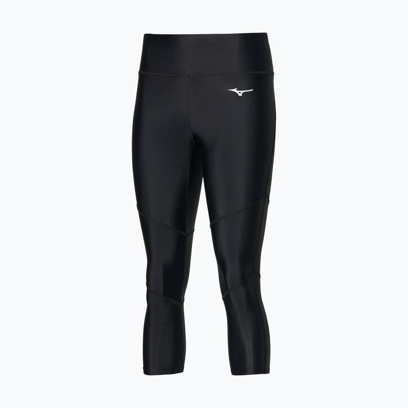 Damen Laufleggings Mizuno Core 3/4 schwarz