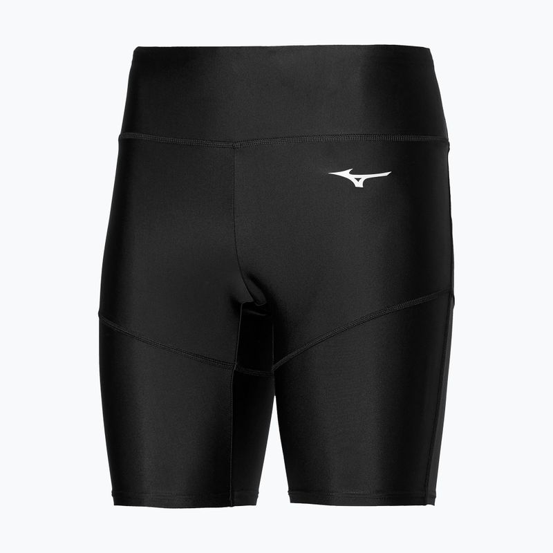 Damen Laufshorts Mizuno Core Mid Tight schwarz