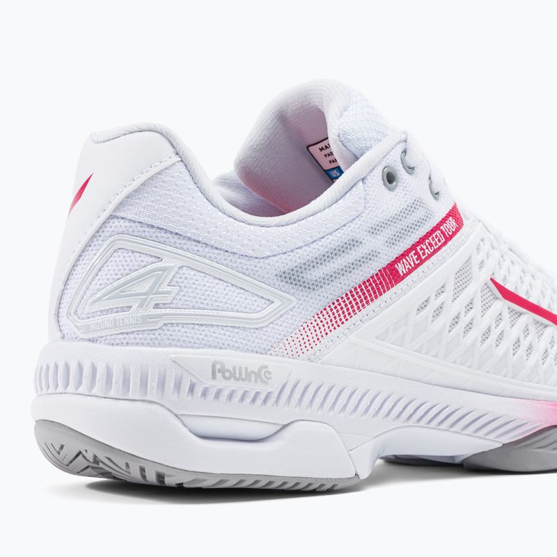 Damen Tennisschuhe Mizuno Wave Exceed Tour 4 CC weiß 61GA207164 8