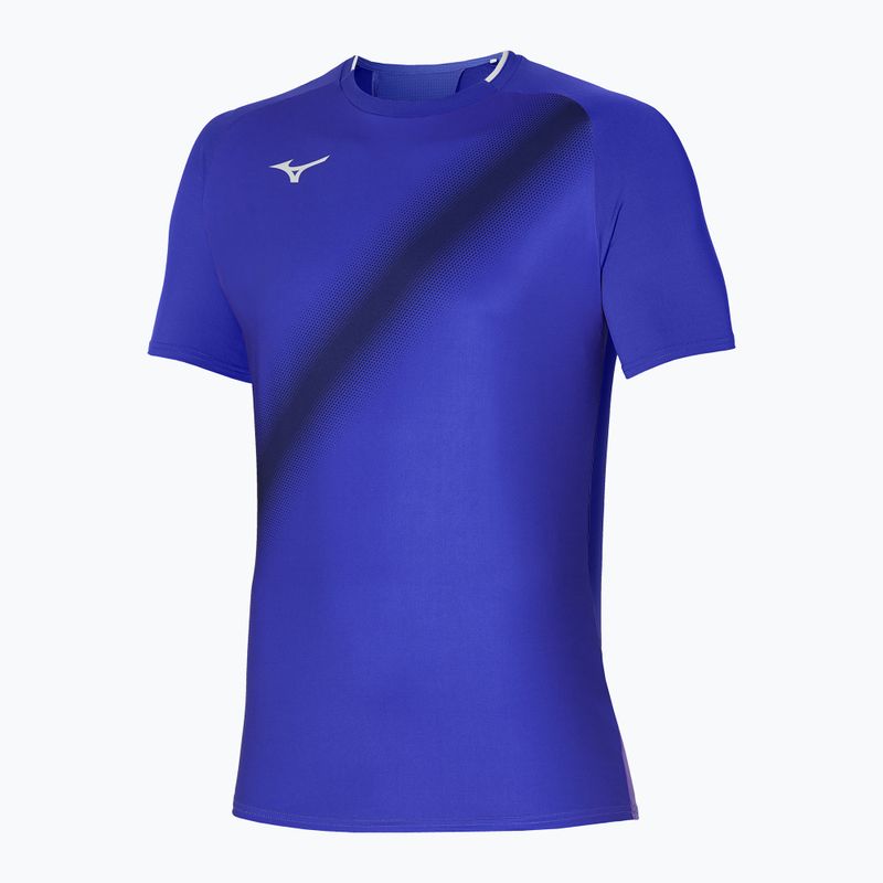 Herren Tennishemd Mizuno Shadow Tee violett blau