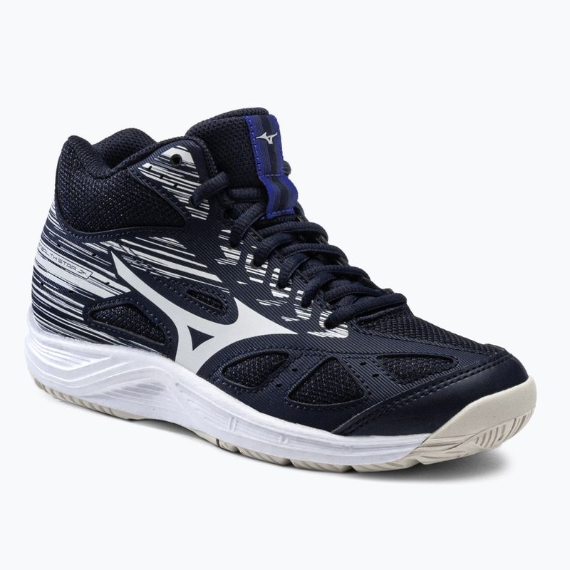 Handballschuhe Kinder Mizuno Stealth Star Mid dunkelblau X1GC21152