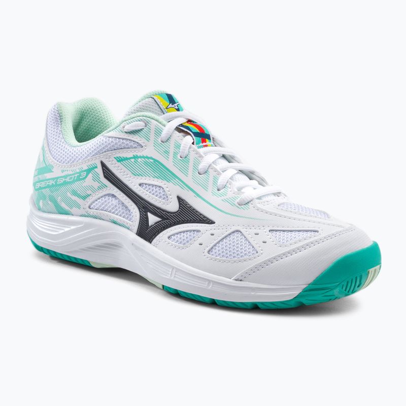 Tennisschuhe Damen Mizuno Break Shot 3 AC weiß-grün 61GA212623