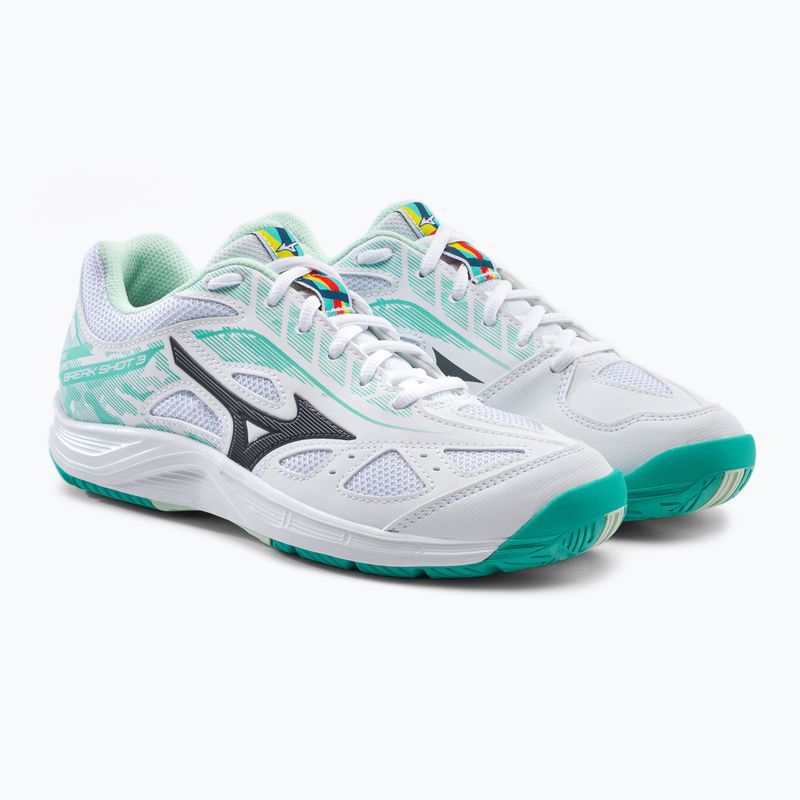 Tennisschuhe Damen Mizuno Break Shot 3 AC weiß-grün 61GA212623 5