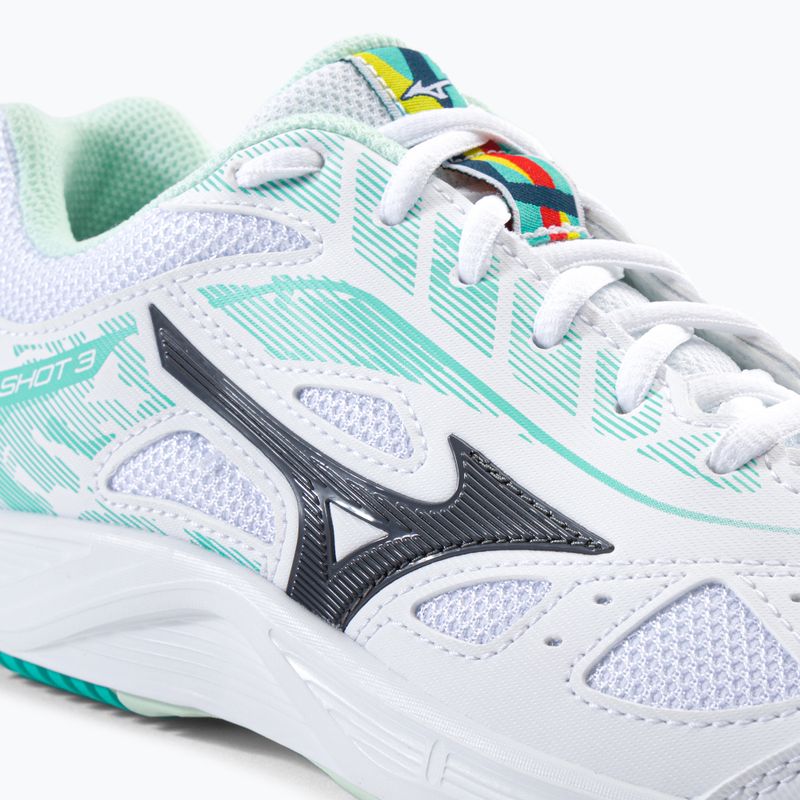 Tennisschuhe Damen Mizuno Break Shot 3 AC weiß-grün 61GA212623 8
