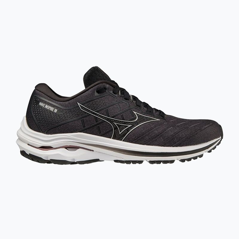 Herren Laufschuhe Mizuno Wave Inspire 18 D schwarz/silber/ebony