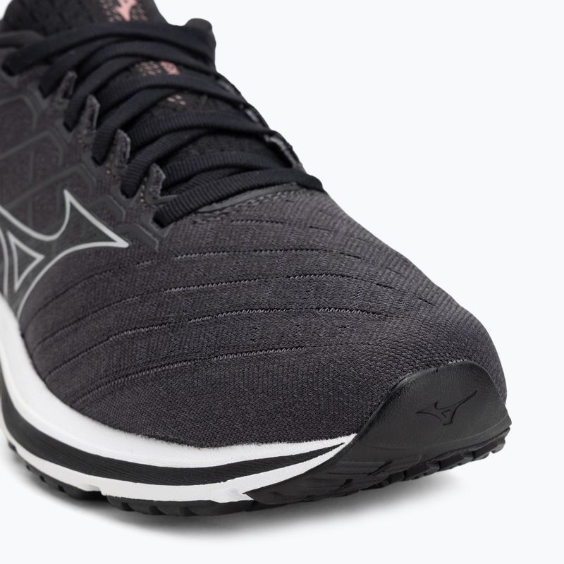Herren Laufschuhe Mizuno Wave Inspire 18 D schwarz/silber/ebony 7
