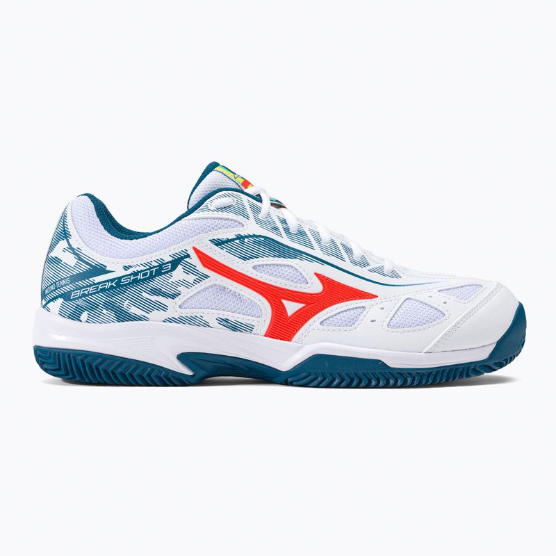 Herren Tennisschuhe Mizuno Breakshot 3 CC weiß 61GC2125 2