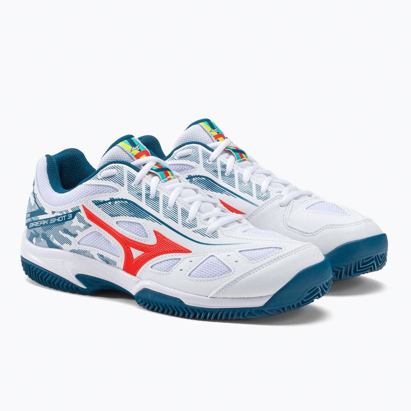 Herren Tennisschuhe Mizuno Breakshot 3 CC weiß 61GC2125 5