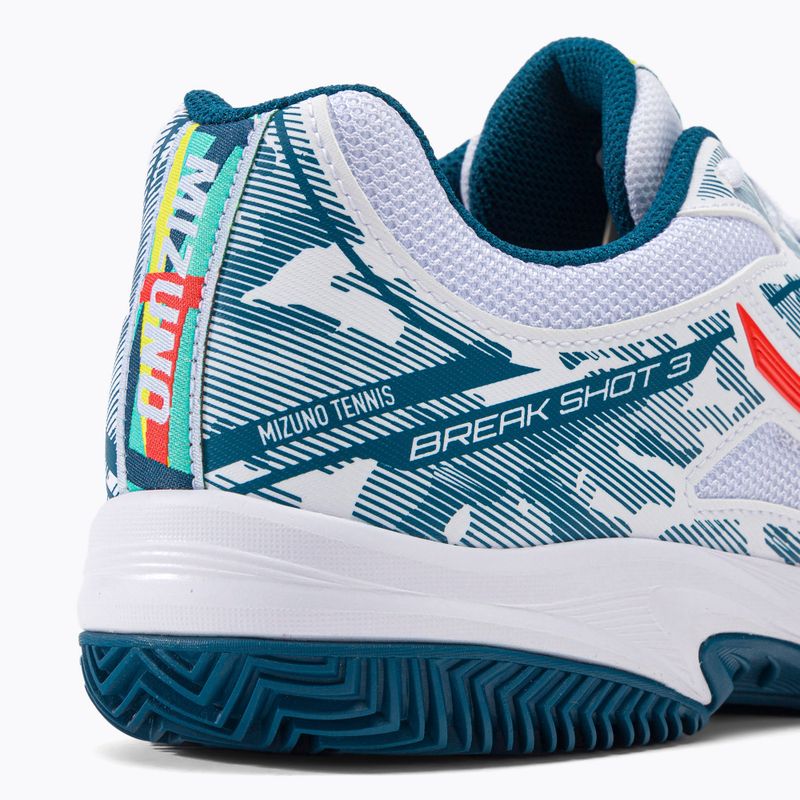 Herren Tennisschuhe Mizuno Breakshot 3 CC weiß 61GC2125 8