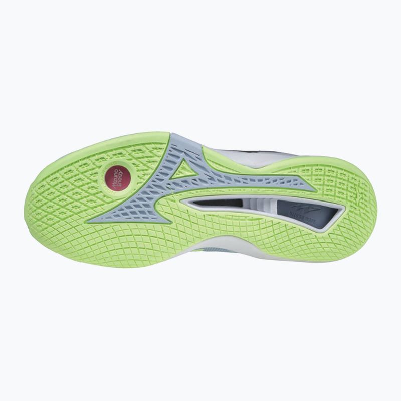Frauen-Handballschuhe Mizuno Wave Stealth Neo heather/white/neo lime 2