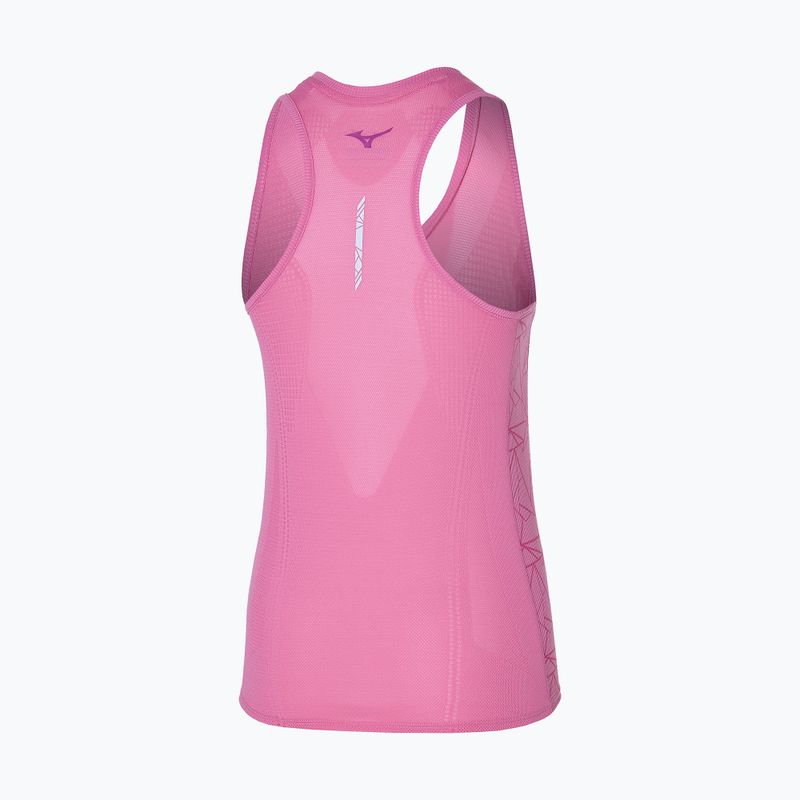 Damen Lauftank Mizuno Aero Tank wildorchid 2