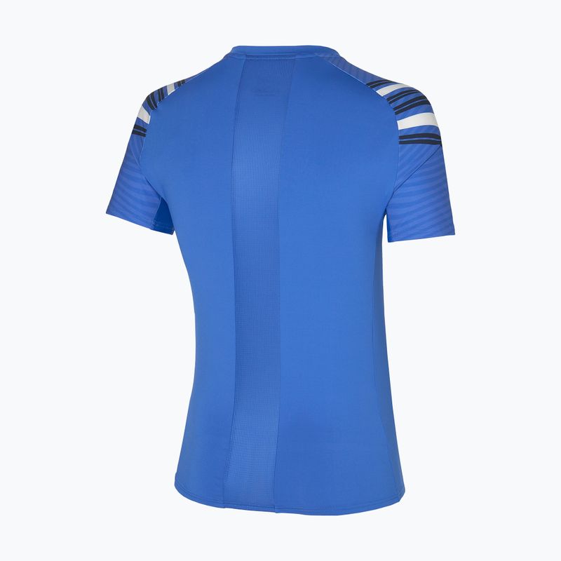 Tennisshirt Herren Mizuno Shadow Tee blau 62GA2628 2