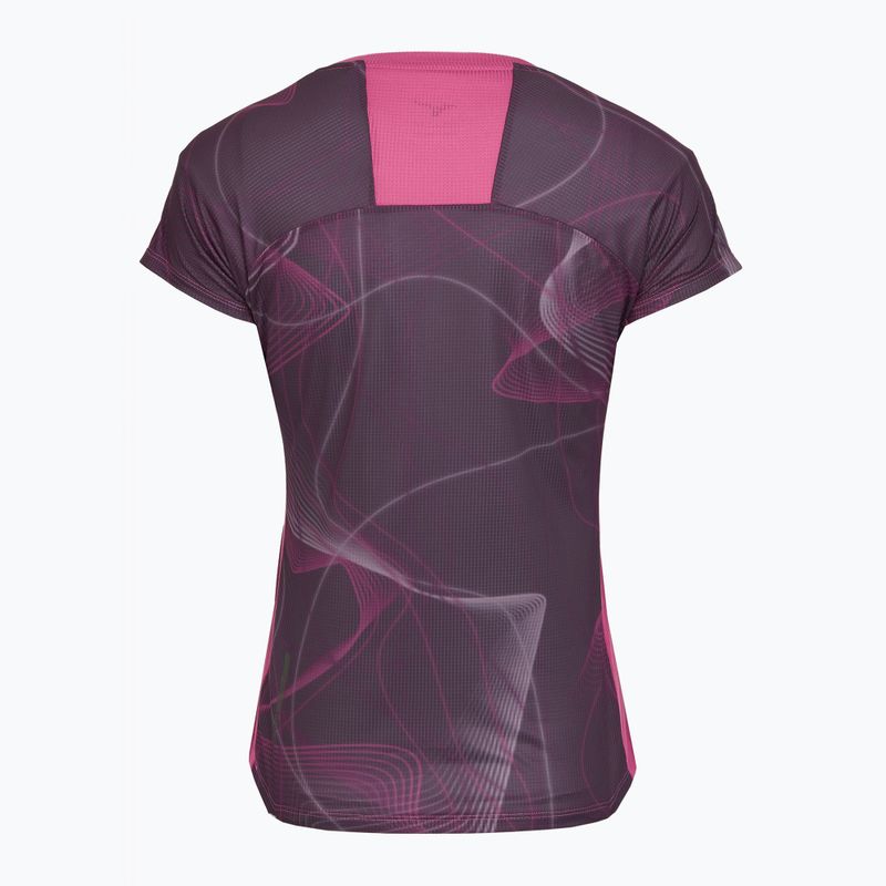 Damen Laufshirt Mizuno Aero Tee gape Wein 2