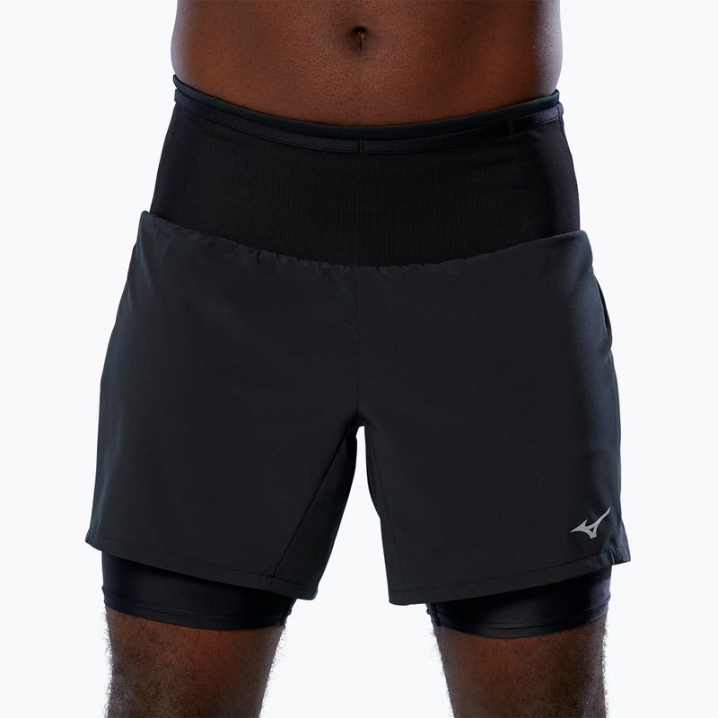 Lauf Shorts Herren Mizuno Multi Pocket 7.5 black 3