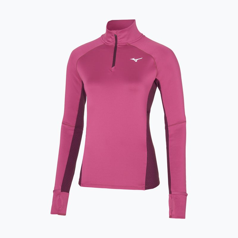 Damen Laufsweatshirt Mizuno Warmalite HZ magenta haze