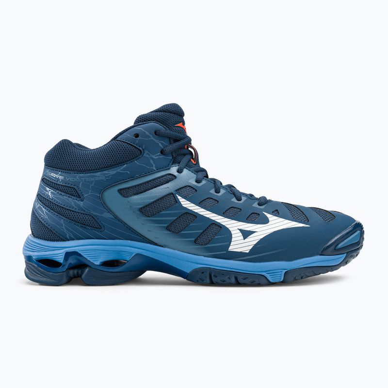 Volleyballschuhe Herren Mizuno Wave Voltage Mid dunkelblau-blau V1GA216521 2
