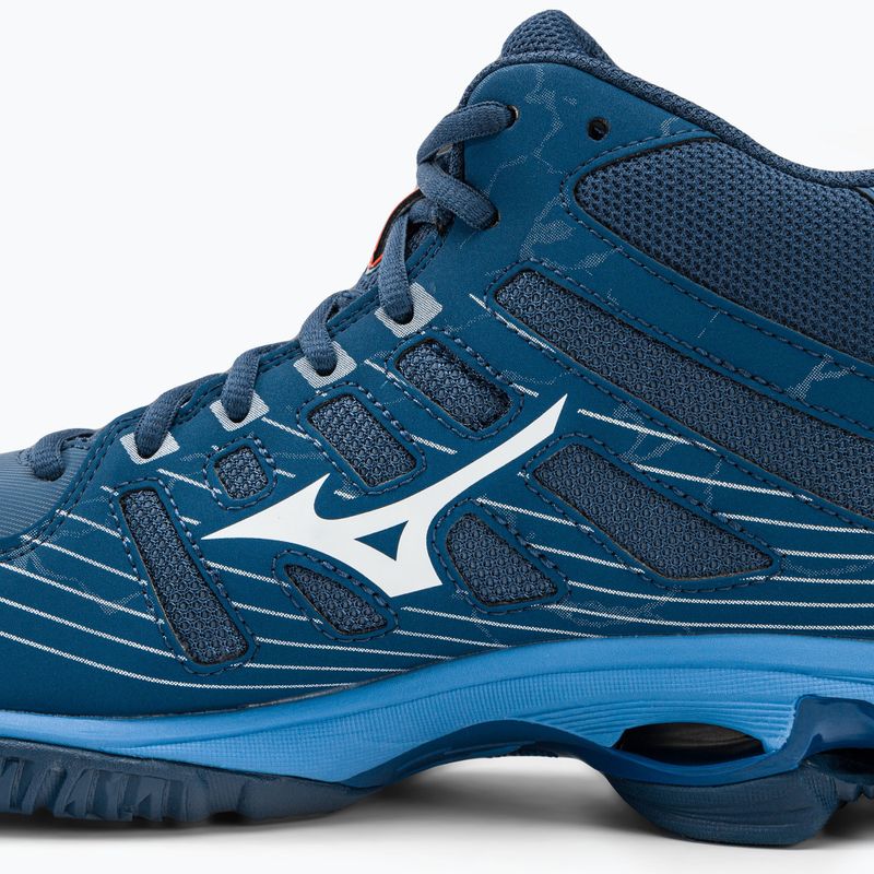 Volleyballschuhe Herren Mizuno Wave Voltage Mid dunkelblau-blau V1GA216521 12